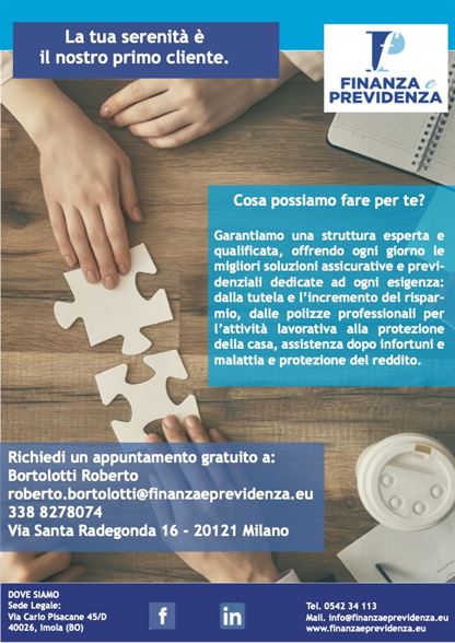 locandina finanza e previdenza